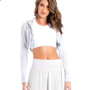 Hard Tail | Voile Crop Hoodie